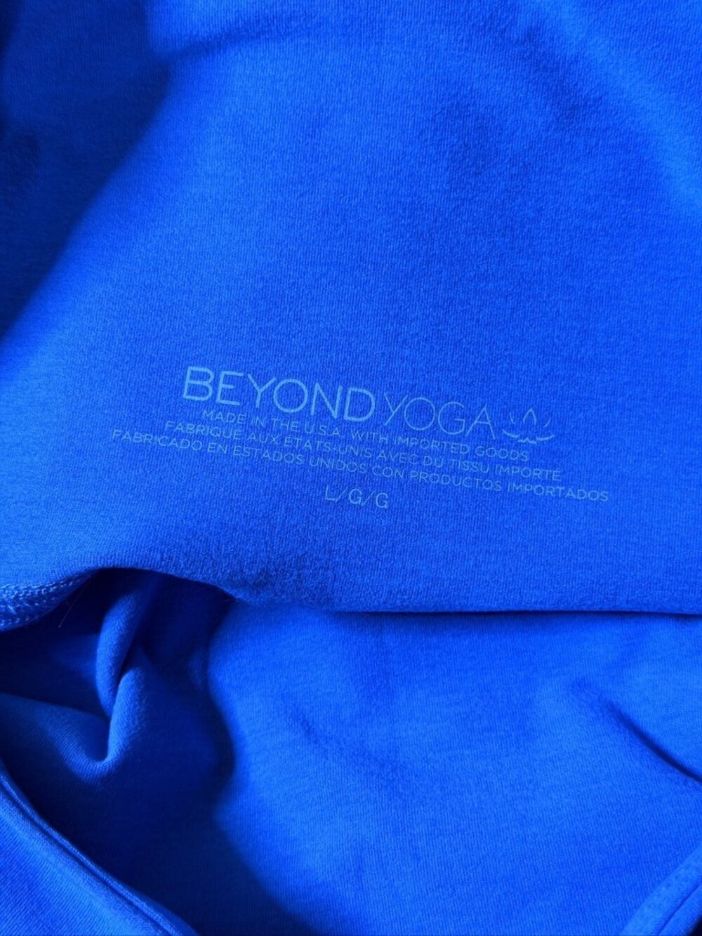 Beyond Yoga Leggings Large Womens Purple Cropped Heather Stretch Athletic - Picture 7 of 7